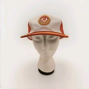 Vintage Rare 1970's Tampa Bay Buccaneers ORANGE Hat Snap Back YA Korea Excellent